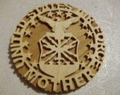 Wooden United States AIr Force mother wall hanging