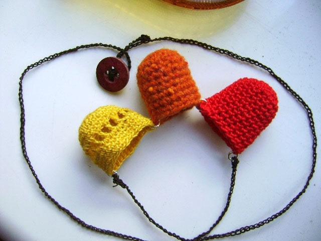 The Keeper Necklace no.3 - Salsa Colourway