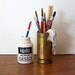 Miniature Gesso Jar and Can of Brushes (1 inch dollhouse scale)