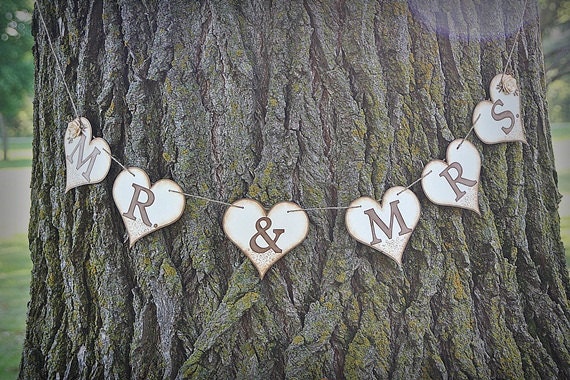 Wedding Garland MINI MR&MRS Wedding Banner Head Table Decoration Photo Prop Garland Custom