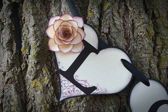 Wedding Garland Wedding Banner LOVE Eggplant Anniversary Engagement Photo Prop Custom