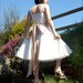 June - 50s Wedding Dress, silk dupion