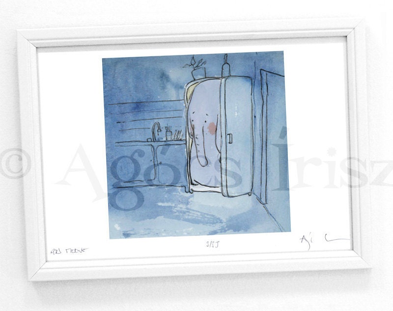 Elephant in the Fridge - Limited Edition Print