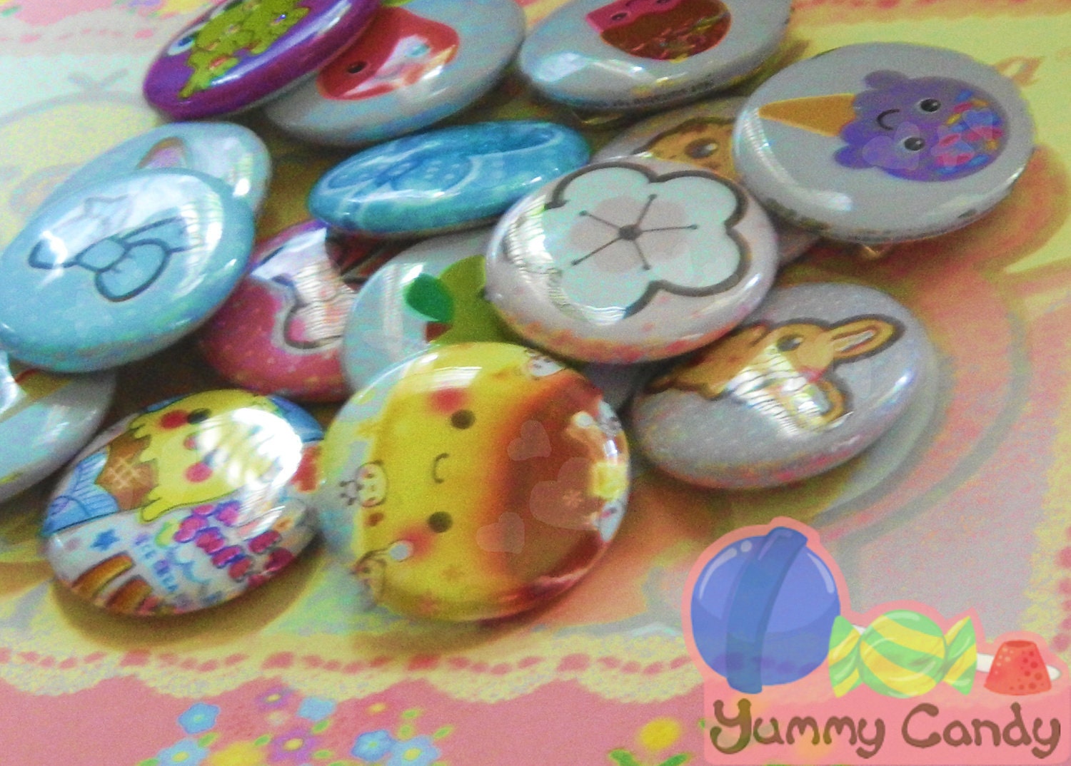 Kawaii Pinback Buttons