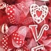 Oval Deco Mesh Wreath Valentine's Day