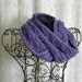 Lavender Ribbed Waves Infinity/Circle Scarf