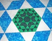 geometric patchwork queen quilt - She's Truly Lost Her Marbles