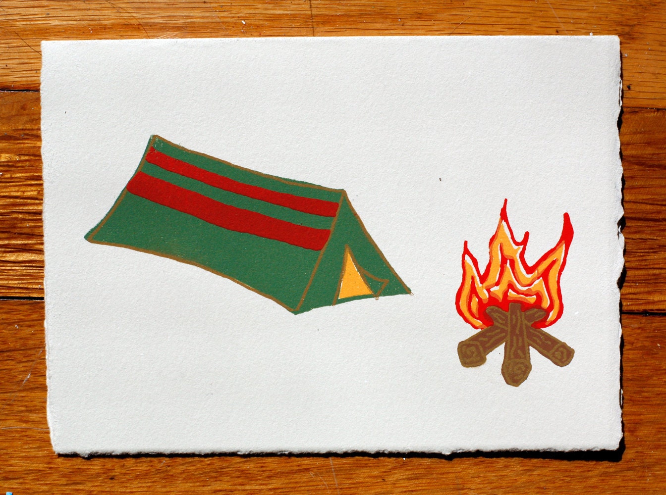 Tent Blank Greeting Card