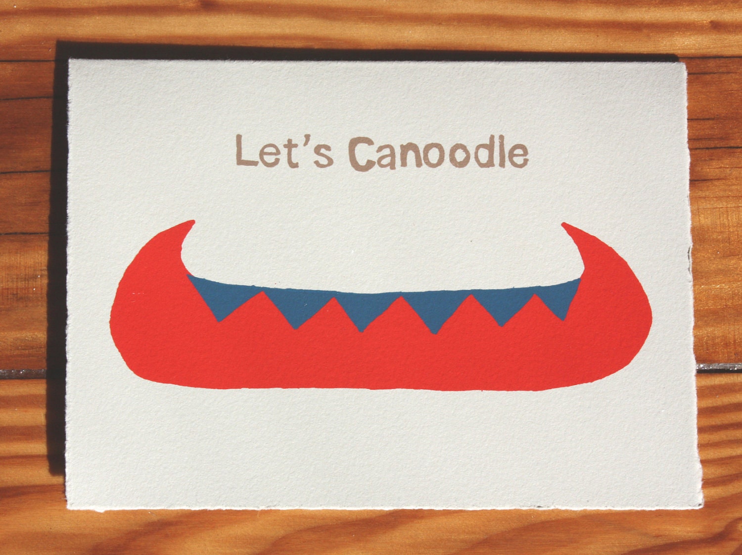 Lets Cannodle Valentines day greeting card