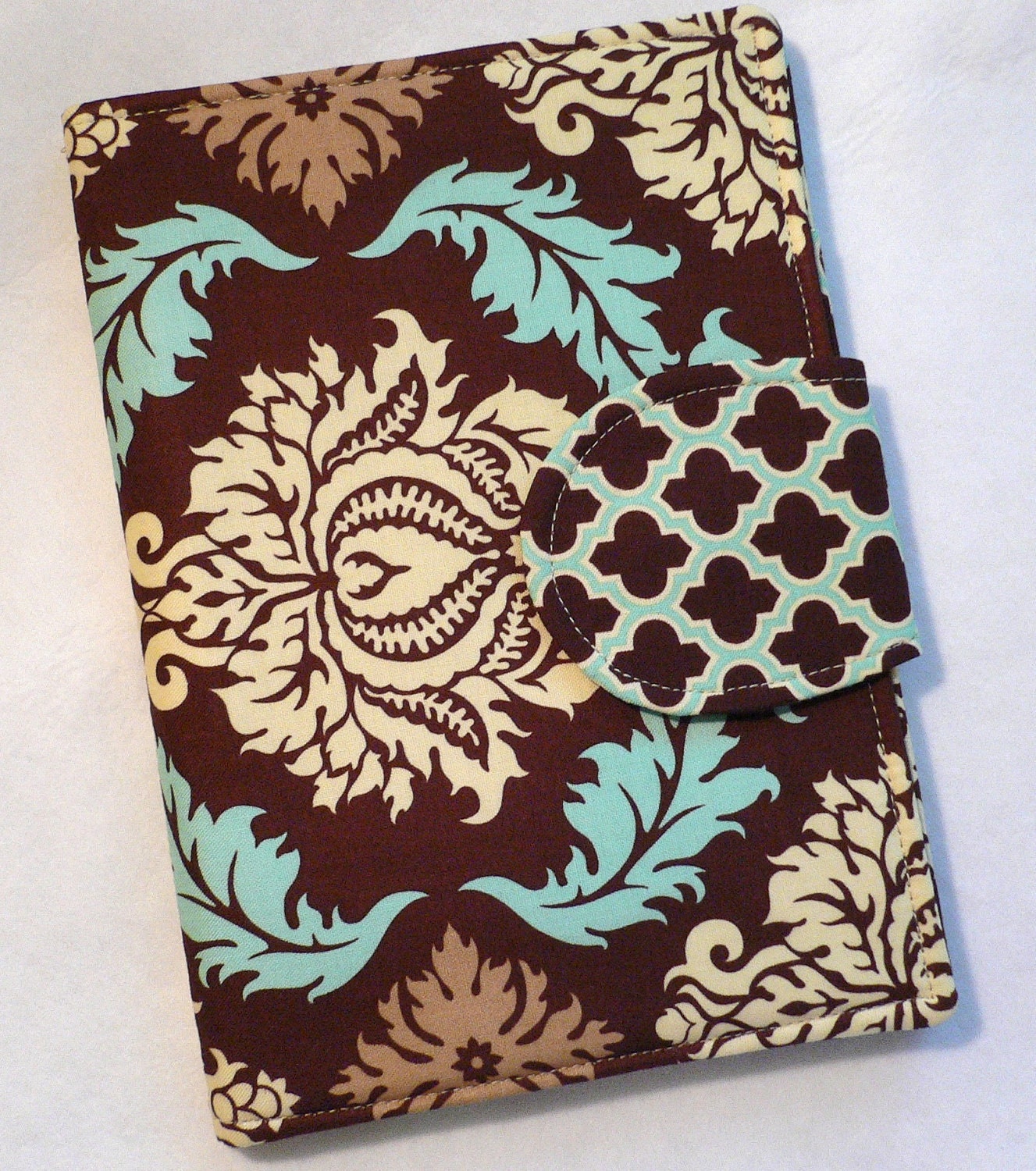 Kindle cover, eReader Cover Book Style Aviary 2 Damask Bark