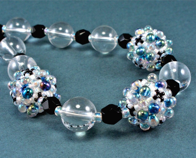 PRICE REDUCED 25 PERCENT Handcrafted Black&White Necklace