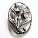 Vintage Danecraft Sterling Lily Flower Brooch, Pin