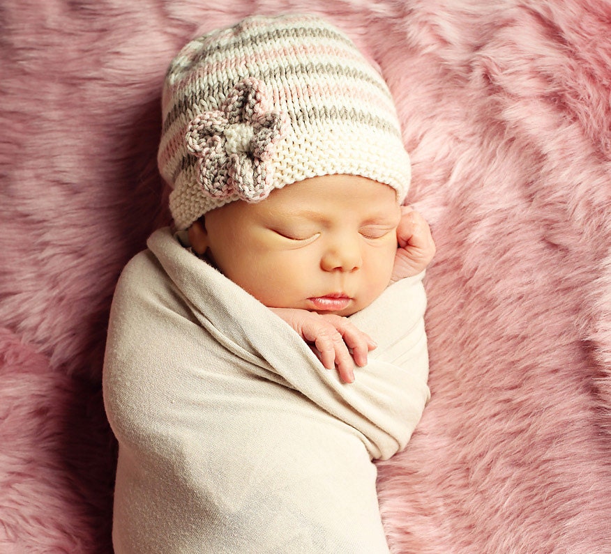 Baby Hat Knitting Pattern pdf EMILIE