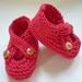 Knitting Pattern Baby shoes with Crossover strap BROOKE