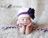 Newborn Ear Flap Hat - Perfect Photo Prop