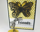 Birthday Greeting Card for a Friend with Envelope Seal QueenBeeInspirations