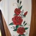 2X White Capris with Red Roses