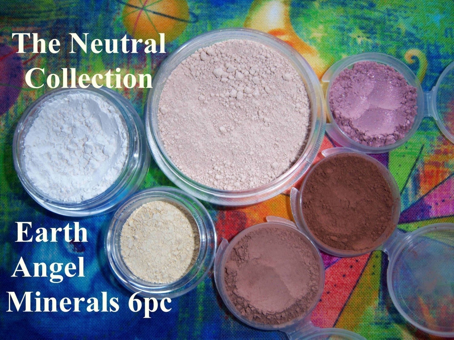 NEUTRAL FACE - Light Skin - Sandy Beach - Get Started 8pc Natural Mineral Makeup Kit - Organic - Bonus Items Included - Gluten Free - Vegan
