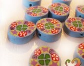Millefiori polymer clay beads