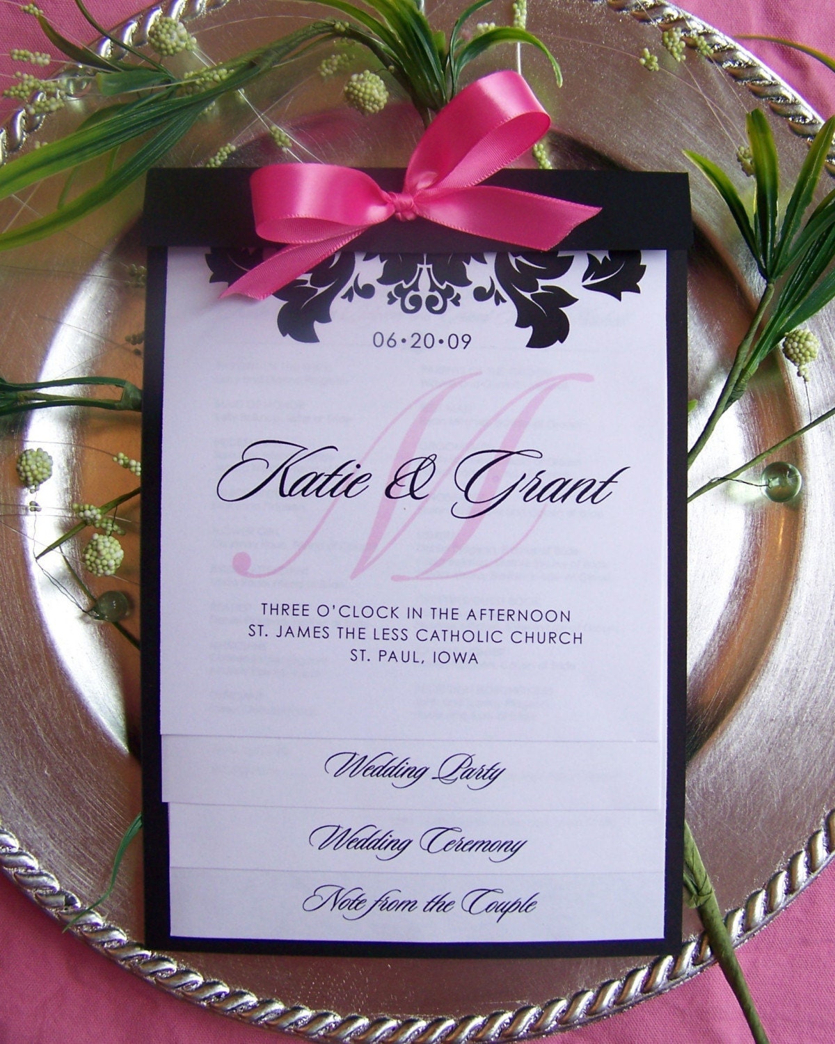 CUSTOM WEDDING PROGRAMS - The Step