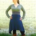 Long Sleeve V Neck Dress (Soy or Bamboo Organic Cotton)