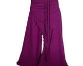 Yoga tribal bellydance VERY comfy pants burgundy - YOUR SIZE
