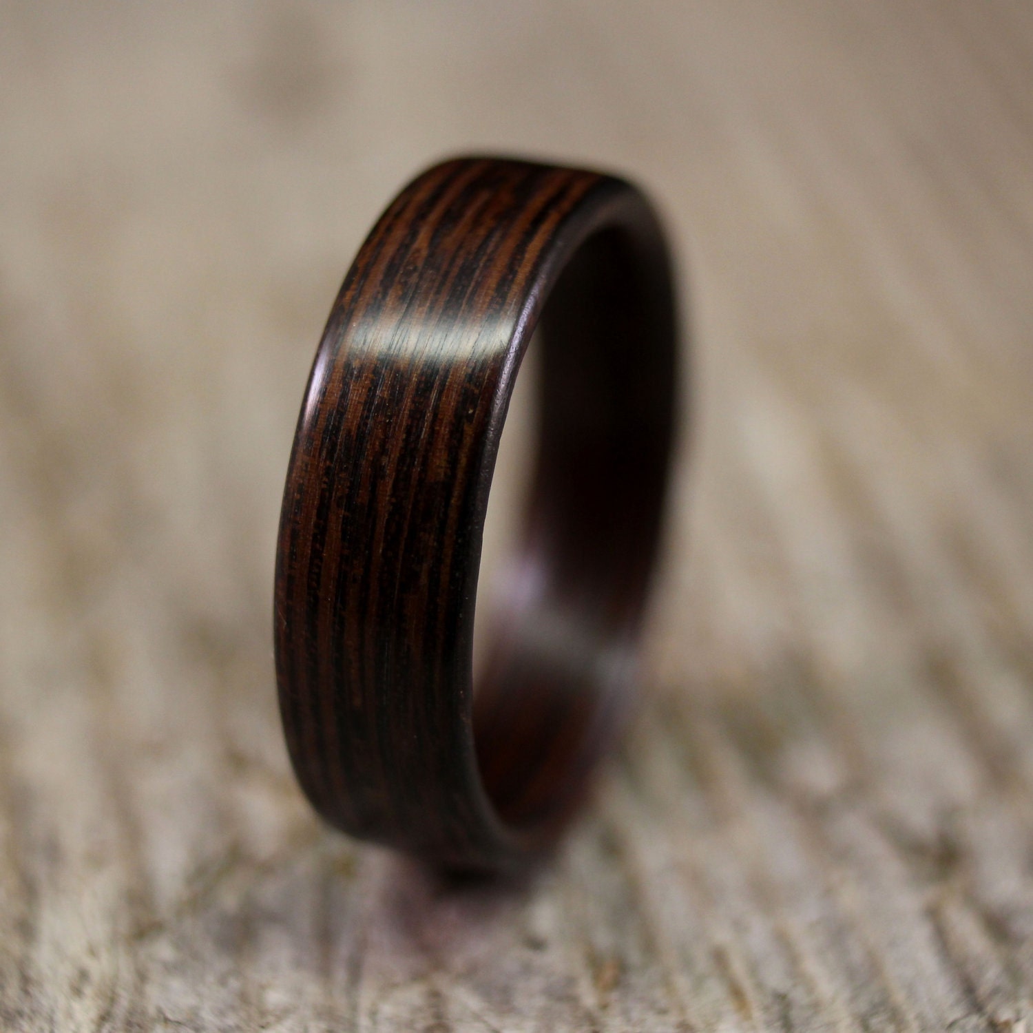 Wenge Bentwood Ring - Handcrafted Wooden Ring