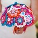 Custom Color Button Bridal Bouquet