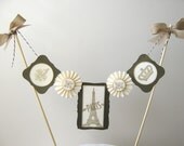 Cake Bunting, Eiffel Tower, Paris, French Cake Topper
