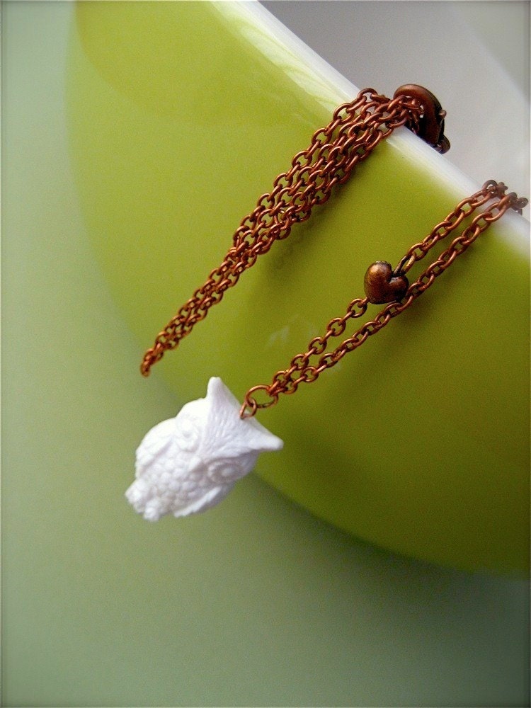 SALE - Wise Little Owl Necklace