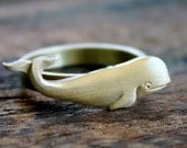Moby Dick Nautical Whale Ring