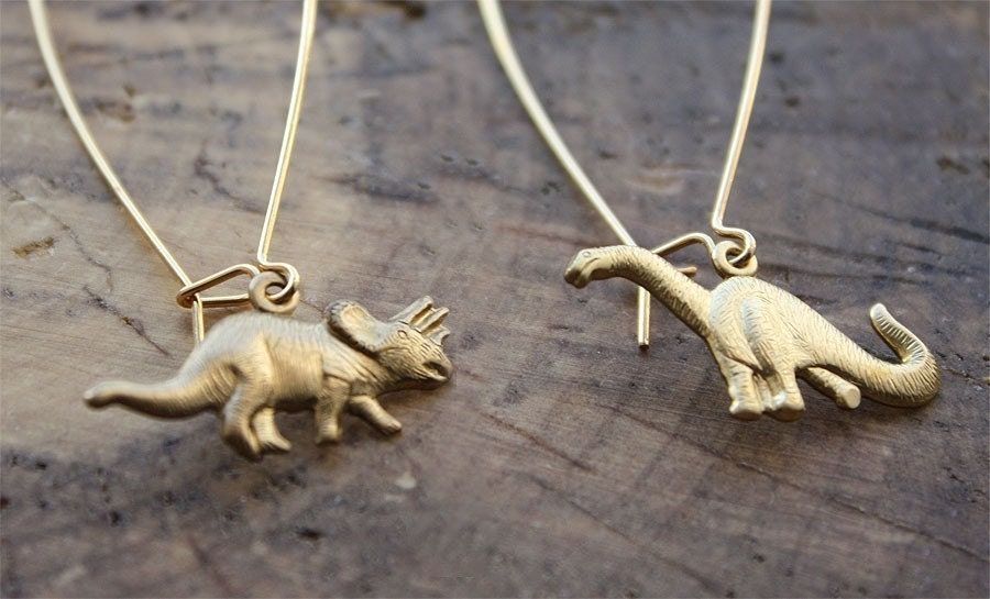 Natural History Dinosaur Earrings