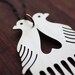 Love Birds Beard and Mustache Comb Necklace