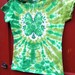 Womens Shamrock 4 Leaf Clover Tie Dye T-shirt - Size Medium - St. Patrick's Day - Junior Fit