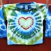 Long Sleeve Tie Dye Baby Shirt - Forest Heart - 12 months - Ready to ship