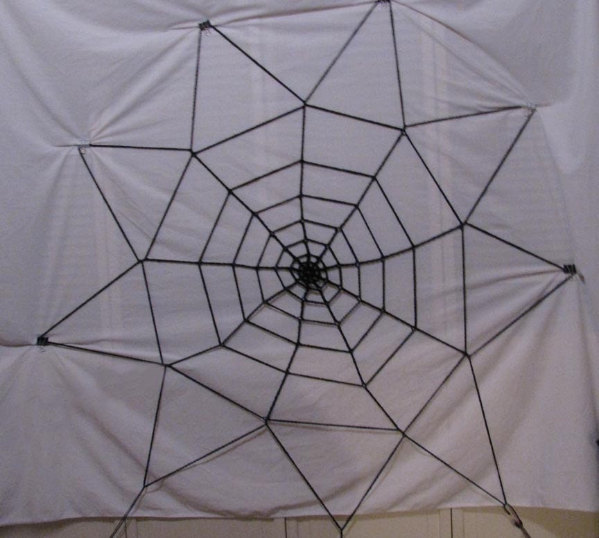 6 Foot Spider Web Crochet Pattern - Costume or Halloween Decor for Haunted House - Permission to Sell Finished Items