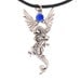 Vintage Dragon Pendant Necklace - Gothic Fantasy 1980s - Unisex- InVintageHeaven