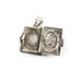 Book locket sterling silver pendant - Ornate, gothic Victorian stye - InVintageHeaven