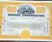 Ronson Corporation  Stock certificate  94 Shares