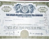 The Great Atlantic and Pacific Tea Company Stock Certificate  100 Shares