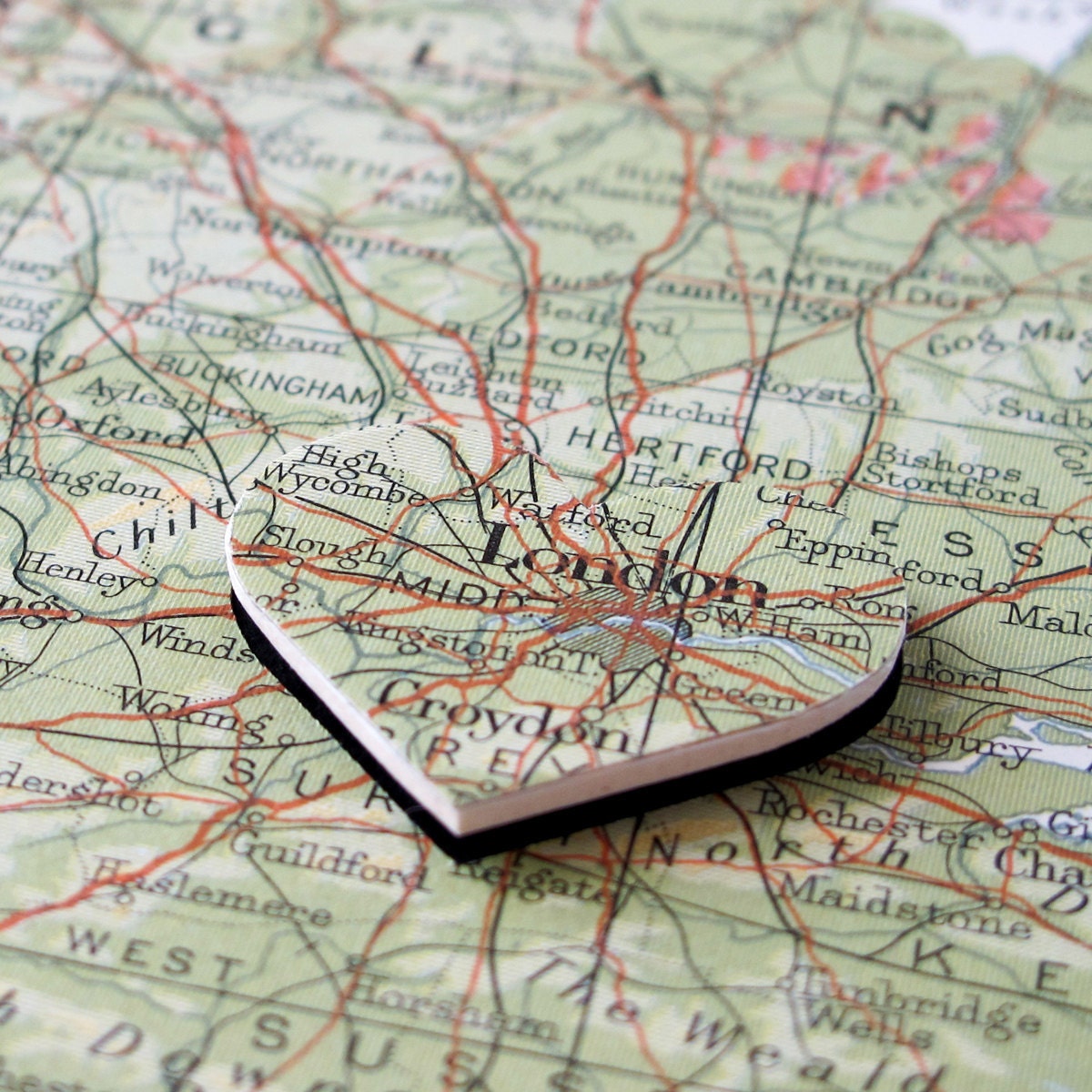 Customised Map Paper Cut (unframed)