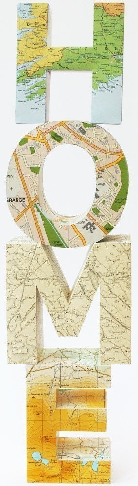 Find your way HOME - customized one-of-a-kind paper sculpture