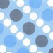 Sale - Claire Bella Flannel Doodle Dots in Blue/Gray by David Textiles - Last Yard