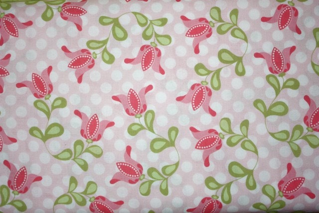 Marabella Medium Tulips in Pink by Amy Hamberlin for Henry Glass - Final Yard