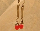 Wire Beaten Organically Wrapped Teardrop - Shorter