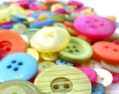 SUMMER FUN Button Mix -  50  cheery mixed buttons
