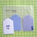 Blue paper Tags (set of 20)