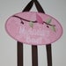 Elegant Damask Lil Birdie Hair Clip BOW HOLDER Girls Bedroom Wall Art Decor