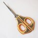 Vintage Art Deco Ivoroid and Celluloid Sewing or Nail Scissors Germany