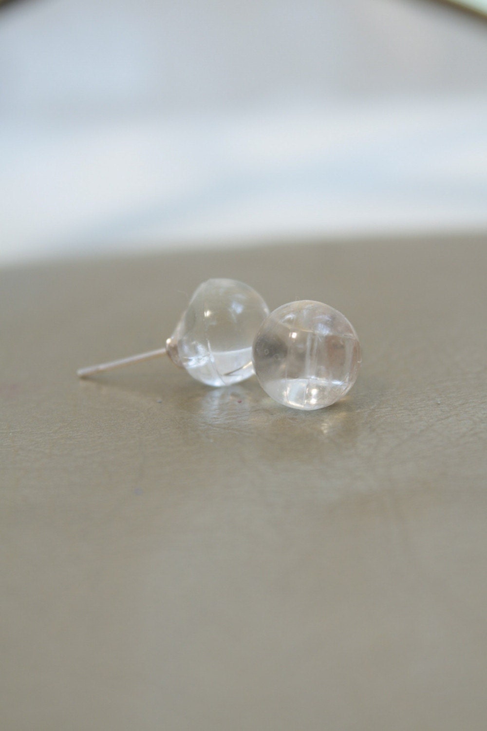 Clear Stud Earrings